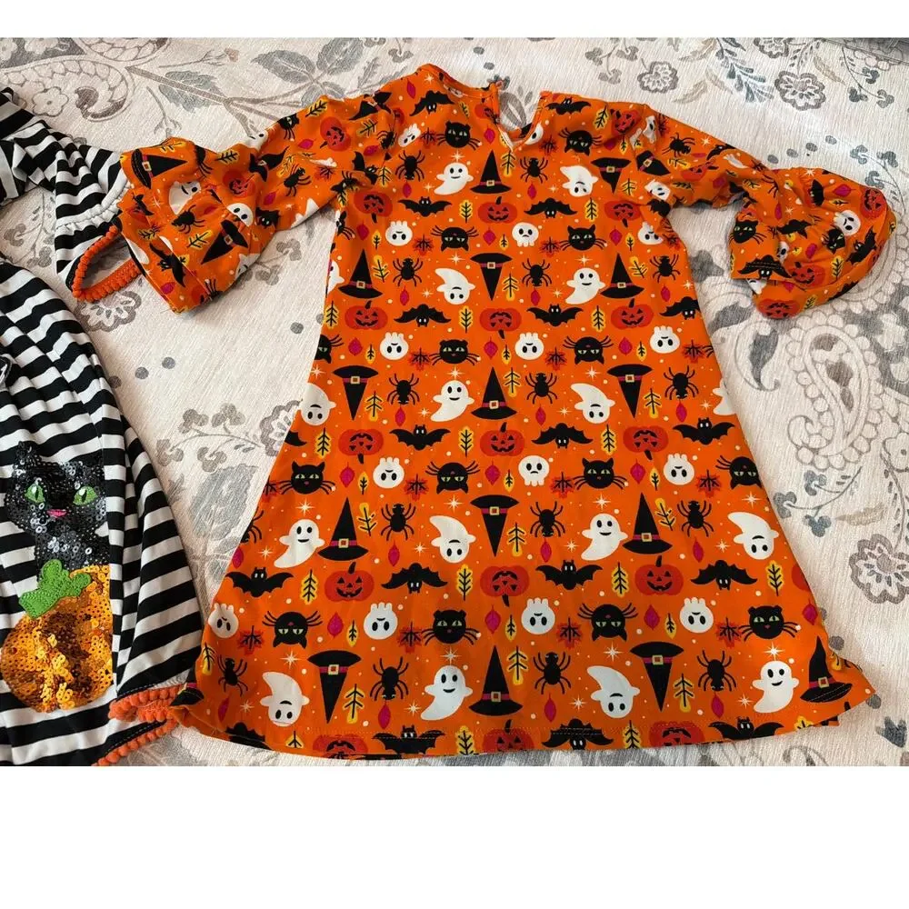 BUNDLE Girls Halloween Dresses Size 5 Rare Edition Multicolor